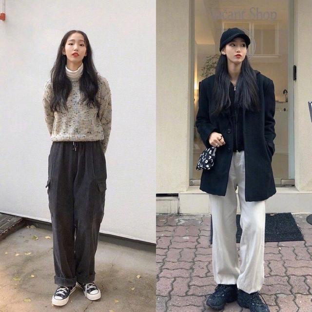 『针织衫』春天就是要穿裙子才好看,针织衫+半身长裙,时尚青春两不误