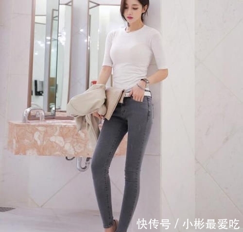 「舒适」天生丽质的牛仔裤美女,显得更加优雅大气!