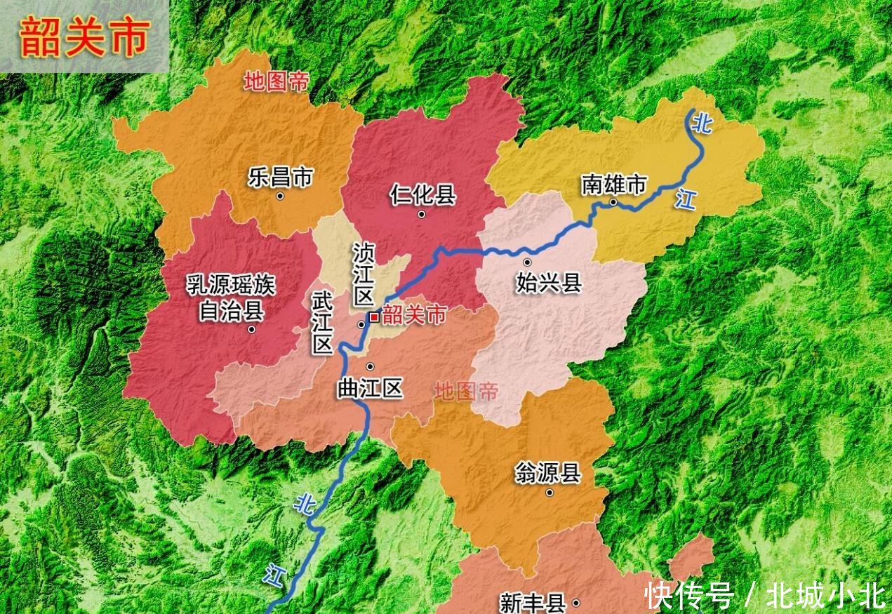 #地形图#22张地形图，快速了解广东省各地级市