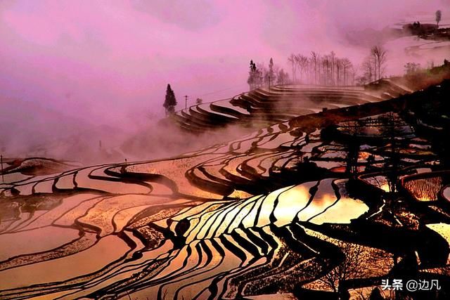 《云南风光》多依树梯田，壮美秀丽，如梦如幻的人间仙境！