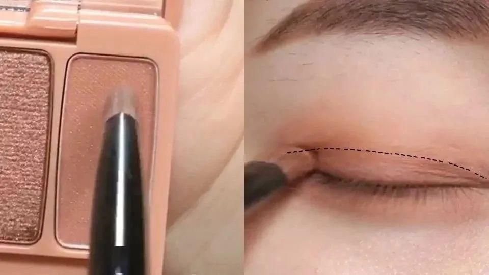  「眼妆」春夏都爱的无眼线妆！只用眼影，5步即可打造自然大眼