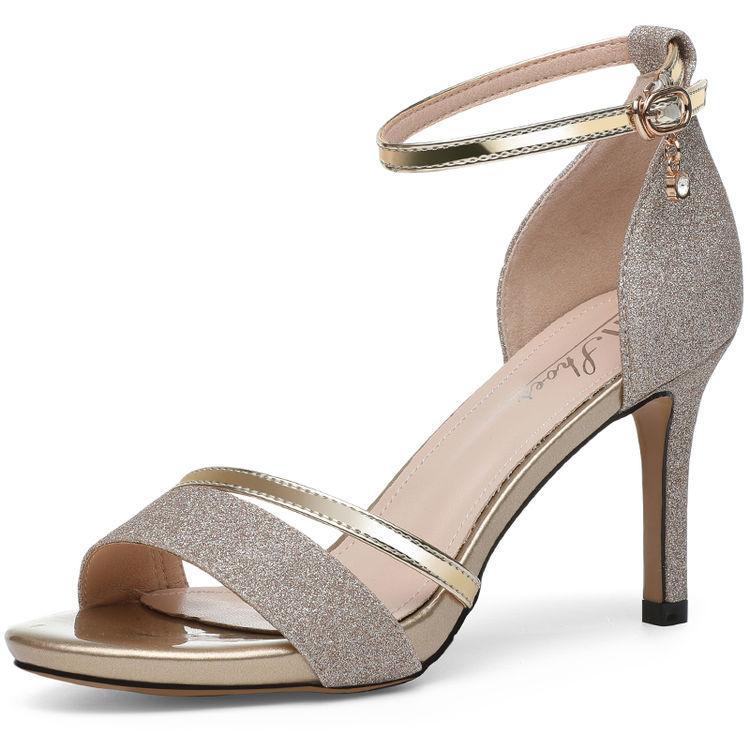 三伏天适合穿这样的高跟鞋, 鲜美显性感, 不伤脚显腿长