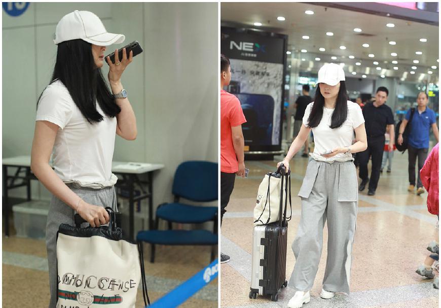 44岁王艳穿开叉阔腿裤亮相，高雅贵气新风尚，网友：像20岁少女