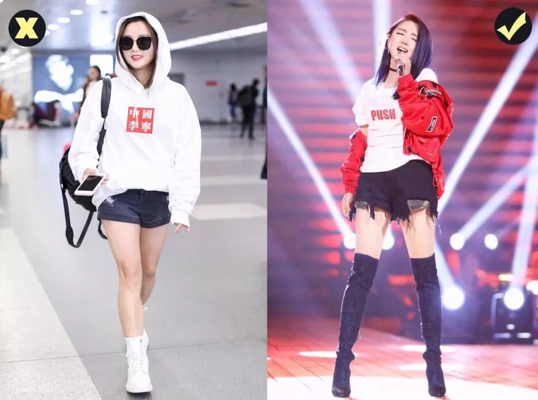 选对了才知道，牛仔短裤真的可以穿出长腿、小蛮腰！