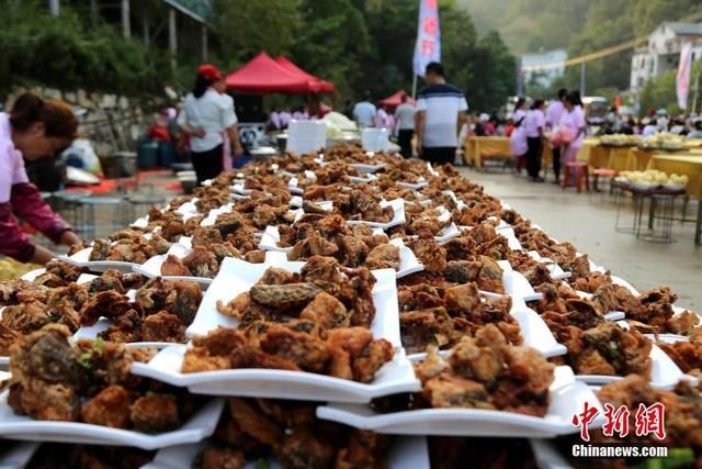 河南一景区推10元流水席，千桌万人同时开席，从白天吃到黑夜！