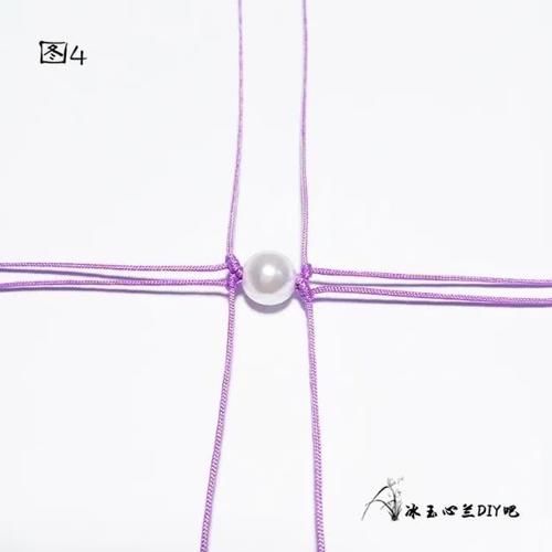  『亲手』这么好看又贵气的紫色手链，成本才几毛钱，有空一定要亲手编一条