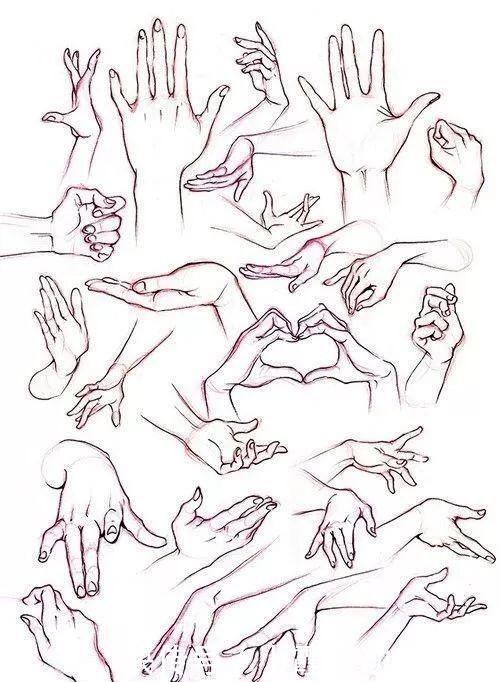 「素描」素描|360度手部素描干货,值得你收藏!