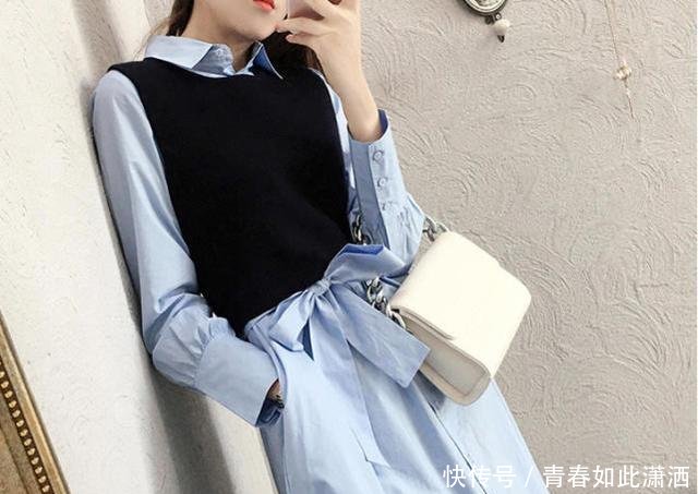 不足163高的女生，瞧瞧这12款高腰套装，让你轻松显高8公分