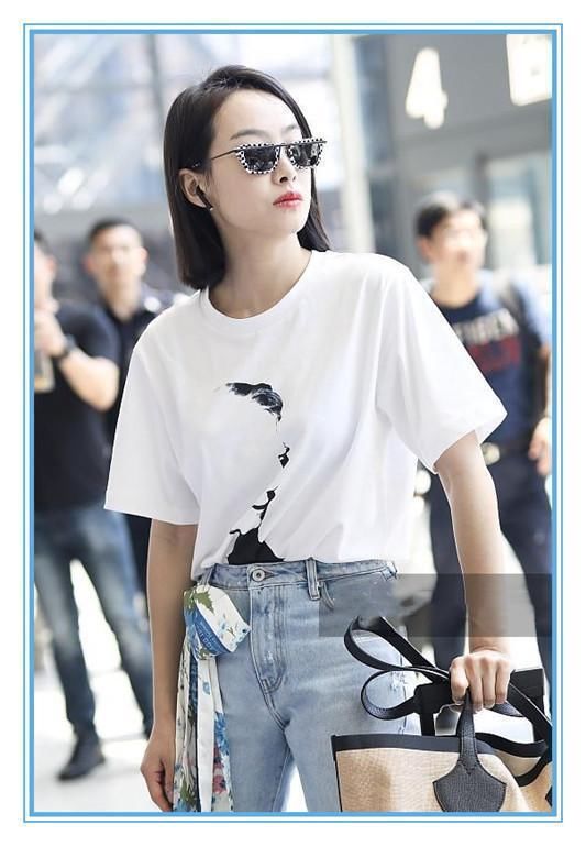 丝巾系脖子上已经过时了？宋茜直接挂裤子上，简直时髦到刮目相看