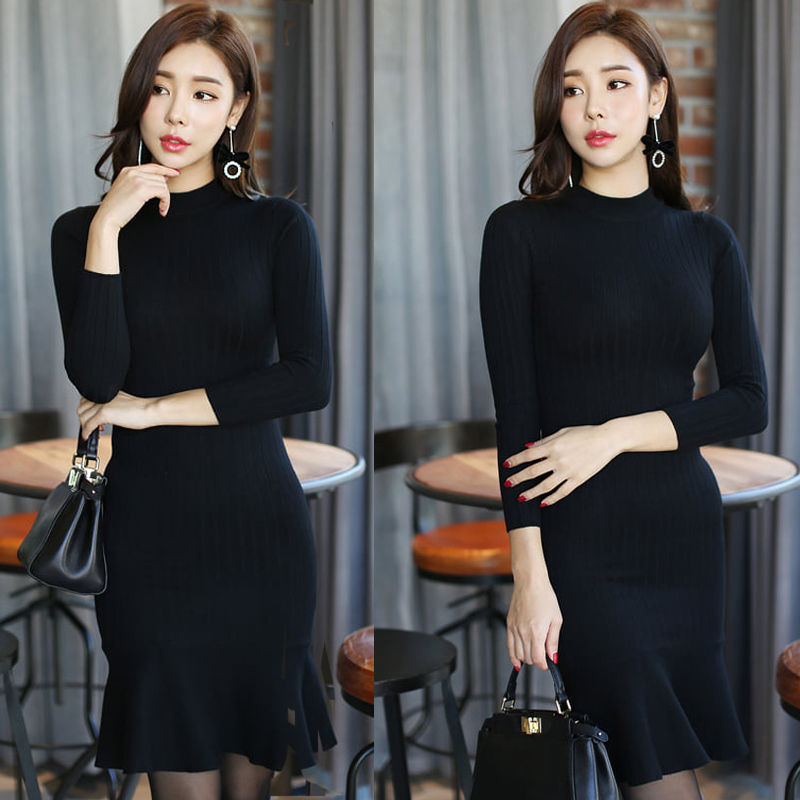 学学下图女人这样穿,身材前凸后翘,性感妩媚谁不迷