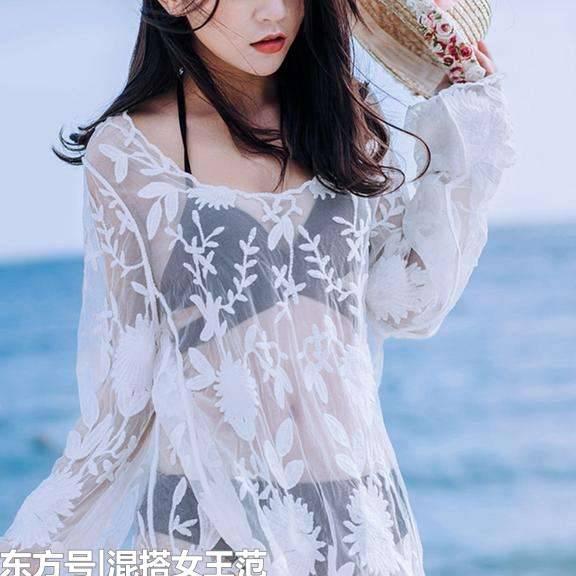 聚拢分体比基尼，少女的泳衣更性感，女人味十足