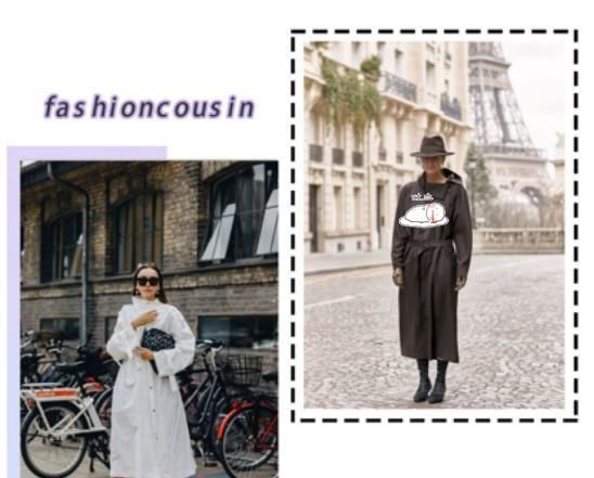  「风衣」春季风衣新穿法，变成裙装款式简约更百搭，穿上遮肉显瘦又时髦
