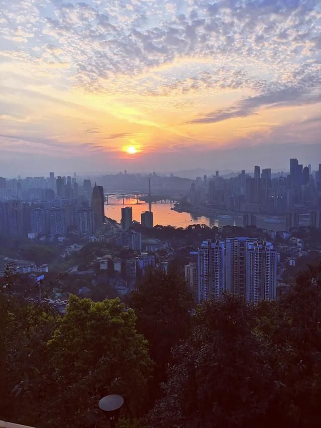  #满园#重庆赏花图鉴桃樱纷飞香满园，悠然春见南山景