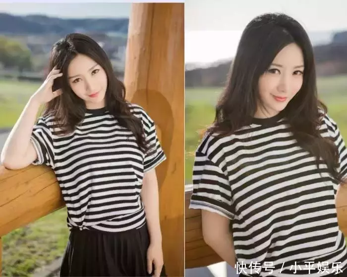 柳岩厉害了，T恤往身上一扭立马变成紧身衣搭配短裤秀S曲线吸睛