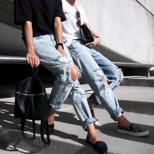 破洞牛仔裤怎么搭配，潮搭请看这里