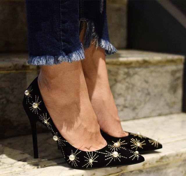 欧美大牌范尖头高跟鞋，极致的时尚性感美，轻松做个迷人时髦咖