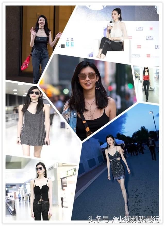 超模奚梦瑶穿天价吊带“露肉”却不风尘，因为她是平胸