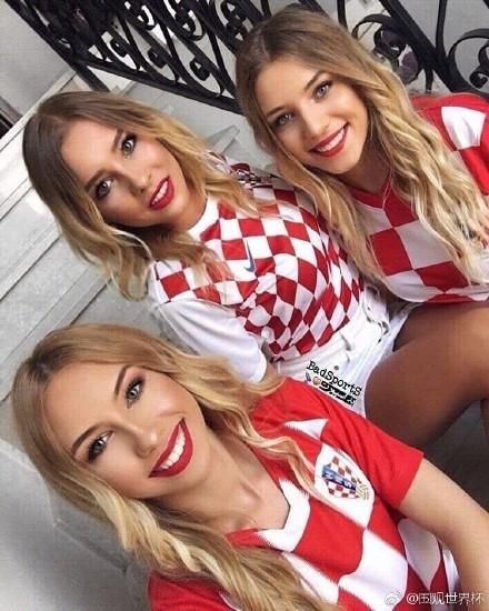美女总统领衔，克罗地亚美女球迷大云集，气质各不同