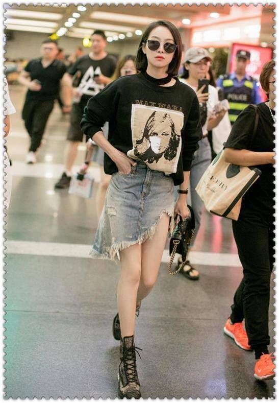 都说李沁有逆天大长腿，可是这次穿短裙，竟完全被宋茜比下去了?