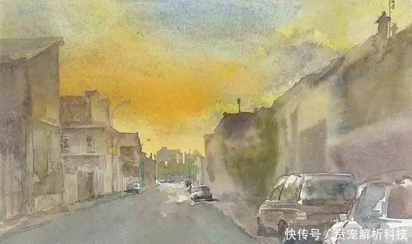  『画家』法国画家的灰调水彩画,太有质感啦