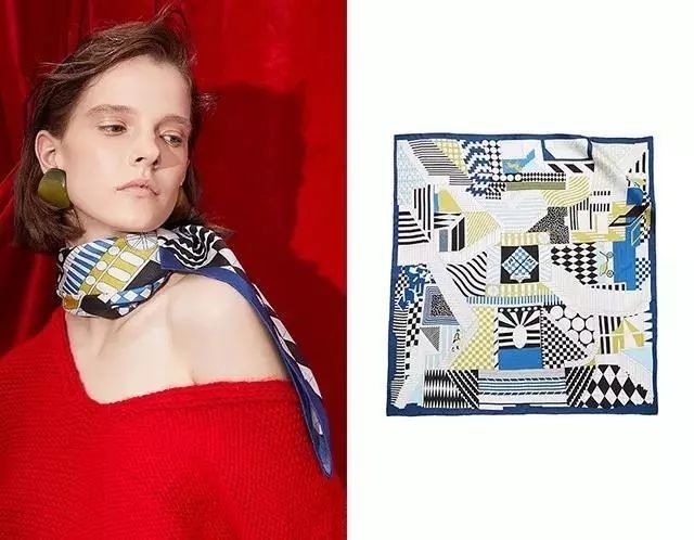 一条丝巾,拯救你无聊的穿搭