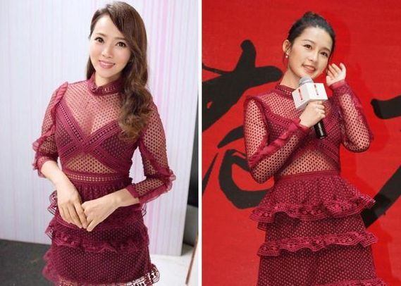 李沁和大22岁伊能静撞衫，竟输到痛心，网友：姜还是老的辣啊！