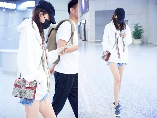 孙怡只是胖着玩？穿卫衣搭配热裤，“筷子腿”也回来了