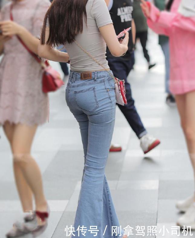 「精致」紧身喇叭裤时尚精致,完美修饰腿部曲线,腿粗妹子的福利!