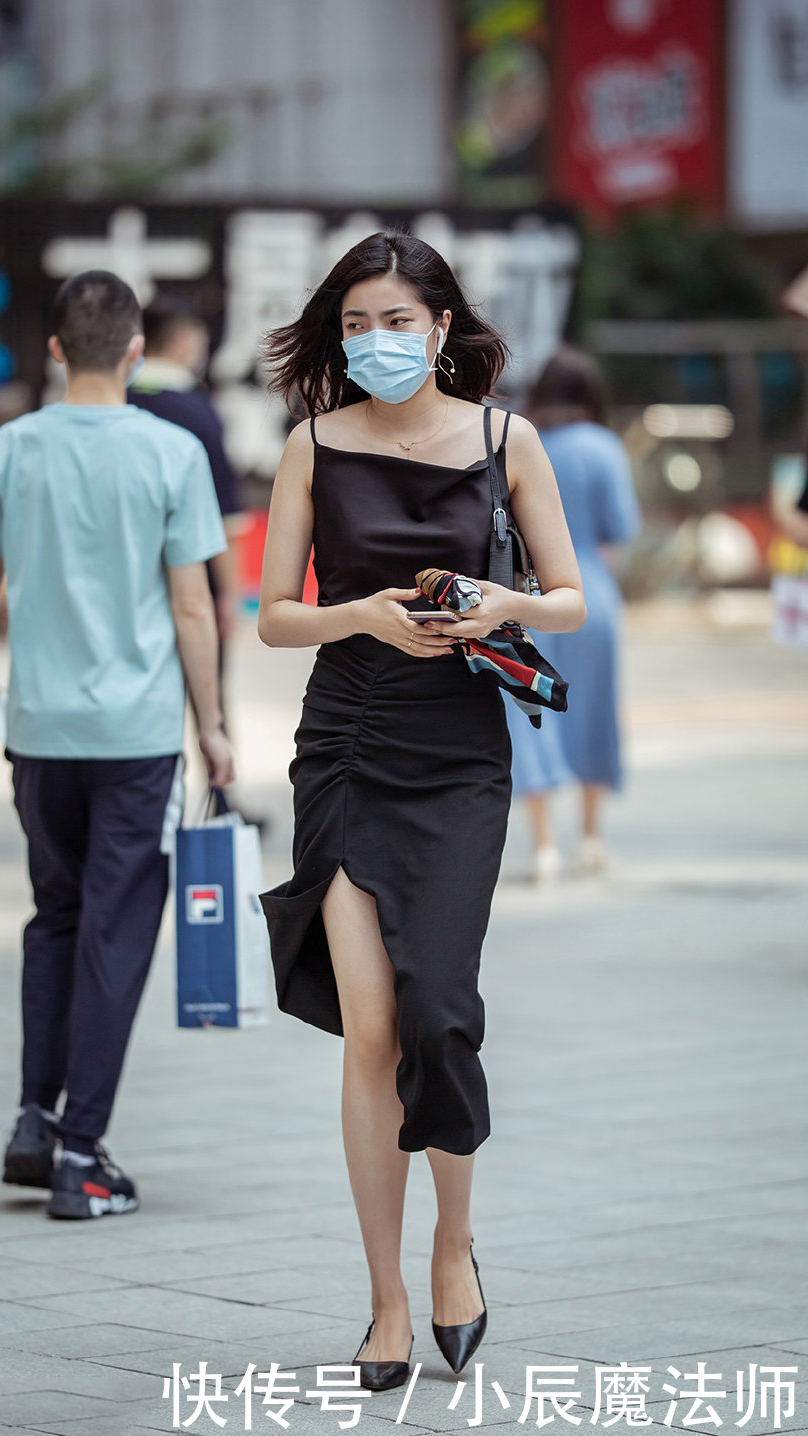 美女|盛夏季节,身着黑色服饰的美女,就是为穿出气质和精致的效果