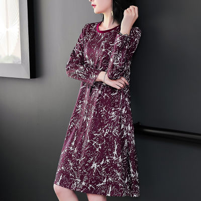 遇见“棉麻”薄秋裙，虽不华丽但舒适保暖，推荐60后穿，贼美