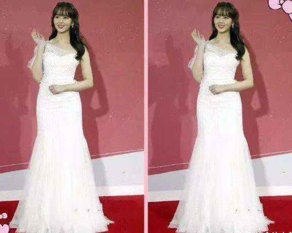 赵丽颖与韩国女星撞衫, 网友直呼真假脸一目了然!
