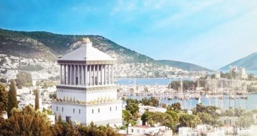 世界七大奇迹复原图空中花园美轮美奂,宙斯神像威严霸气