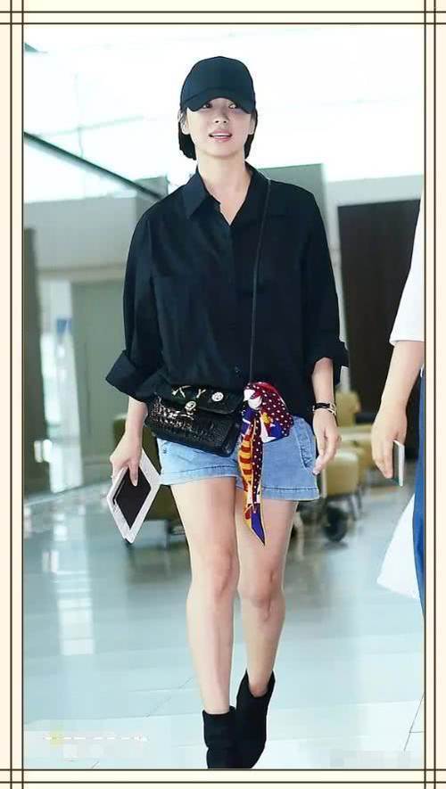 宋慧乔一点都不瘦，而且腿还有点粗！可她穿衣，怎么看都觉得舒服