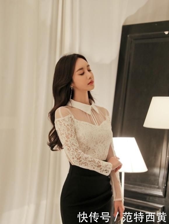 「美女」街拍:大方典雅的紧身裙美女,显现迷人的姿态