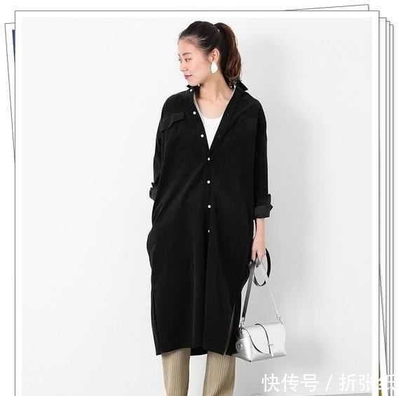  『春季造型』小黑裙别乱买！黑色衬衫连衣裙才更实用，24个春季日系造型示范