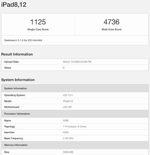  【跑分成绩】拆自家台？新款iPad Pro处理器跑分远超MacBook Air