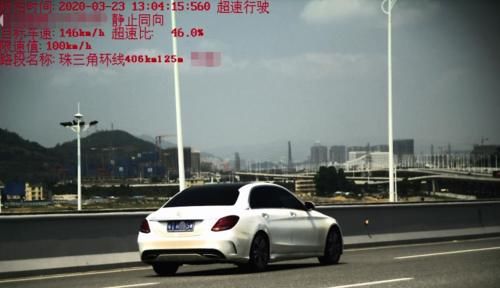  「奔驰小车」粤T奔驰超速46%成“超速王”！上千司机在珠海这两条路被扣分！