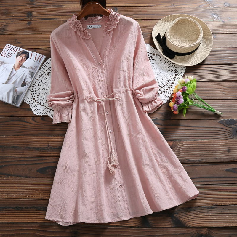 9月，穿毛衣羊绒还太早，试试这样棉麻女装，清爽舒适又时髦洋气