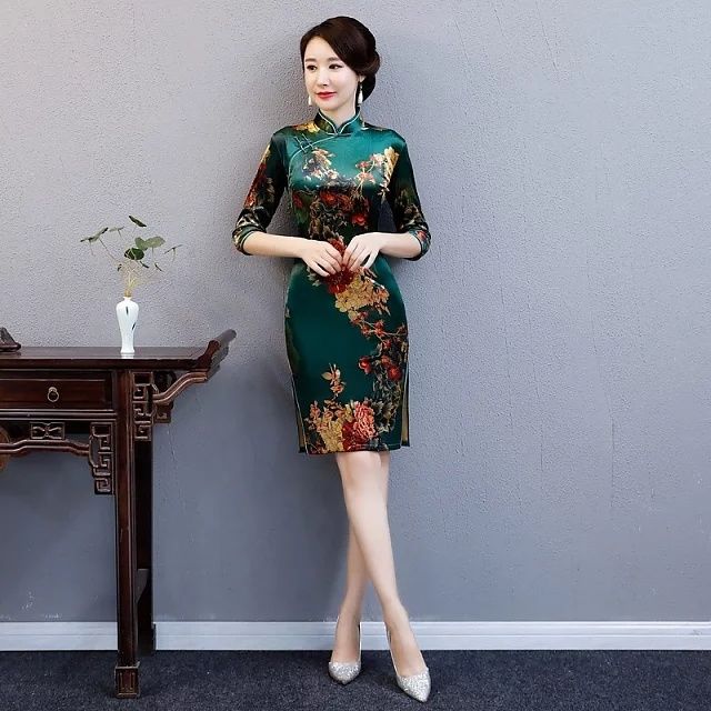 经典复古旗袍，忽而高冷，忽而典雅，这才是旗袍之极品!