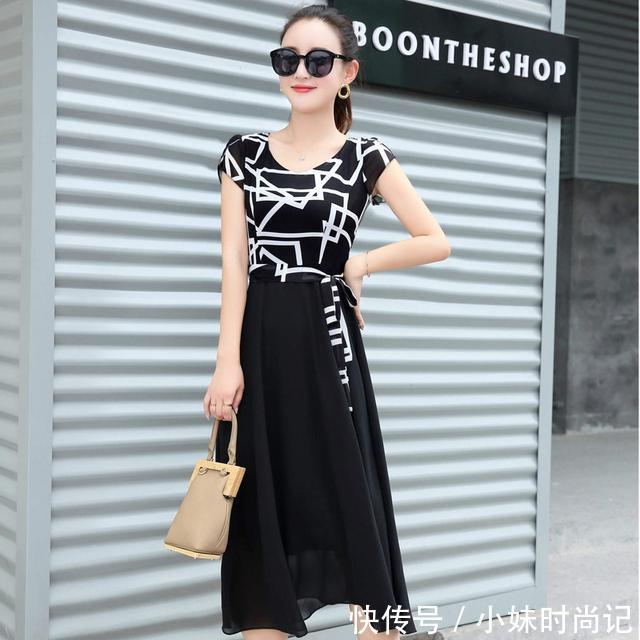 『连衣裙女通勤』40多岁的女人别瞎穿衣，搞不好老气，这9款连衣裙让你年轻洋气