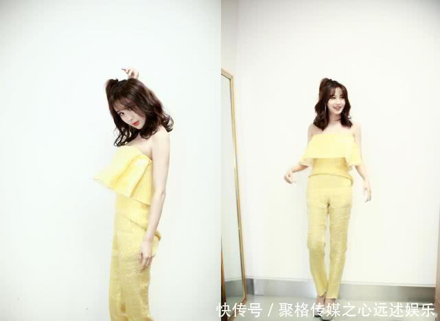 李菲儿头戴渔夫帽，身穿字母上衣就去机场，网友：女神般的身材