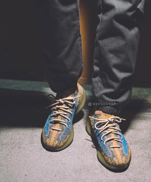  [发售]全新满天星 Yeezy 380 上脚照来了！颜值一言难尽...