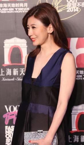 贾静雯现活动，皱纹明显气质优雅，网友:这才是43岁该有的样子