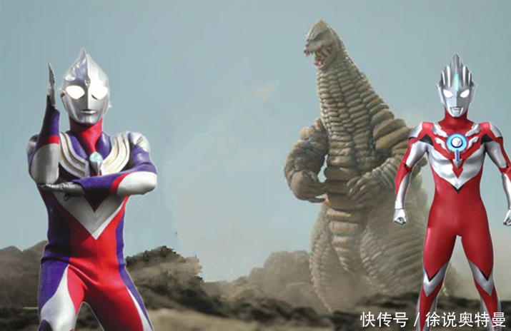 欧布奥特曼遇到了迪迦奥特曼,想要升级成闪耀