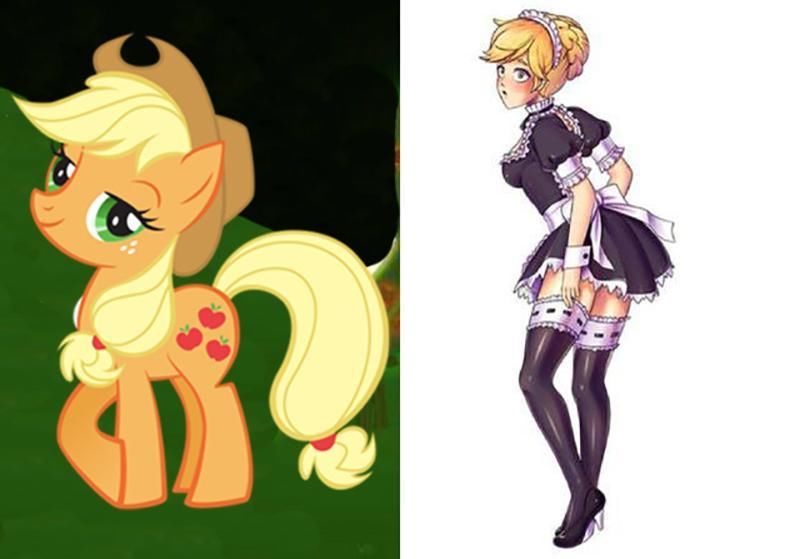 小马宝莉:小马M6的妹抖秀，在女仆咖啡厅研习，苹果嘉儿我预定了