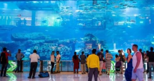 全球第一大的购物中心,位于迪拜,出口众多经常导致游客迷路!