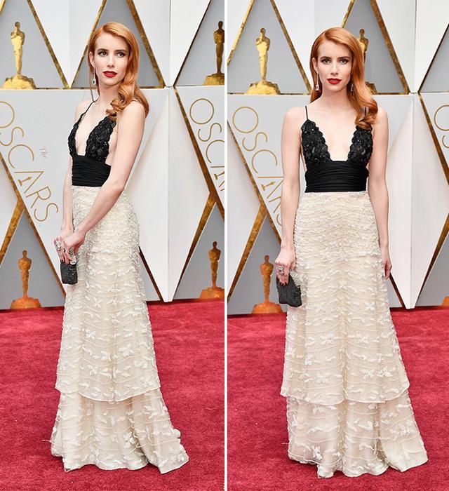 艾玛罗伯茨的飙高穿搭术了解一下，157cm也能凹出大长腿的既视感