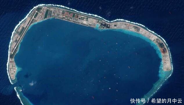  #岛礁#明明是海底珊瑚建的人工岛礁，美济礁却绿树成荫，这是如