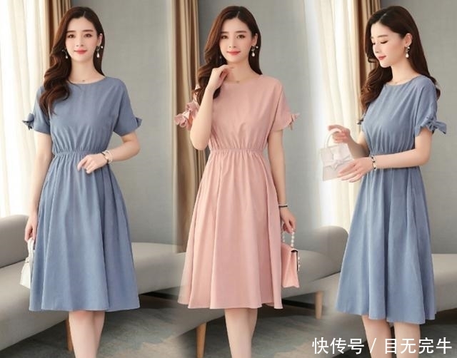 面料:大码女装,忒显瘦,面料轻盈,不减肥也潇洒自如