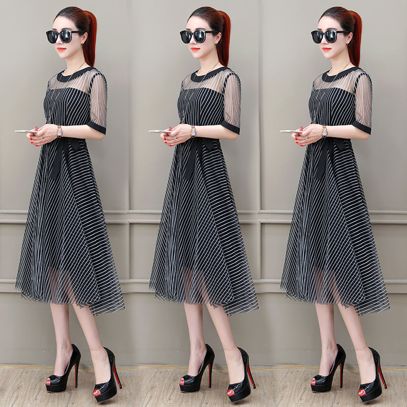 优雅时尚长裙，时尚名媛气质，还能遮肉，让你也轻松拥有小蛮腰